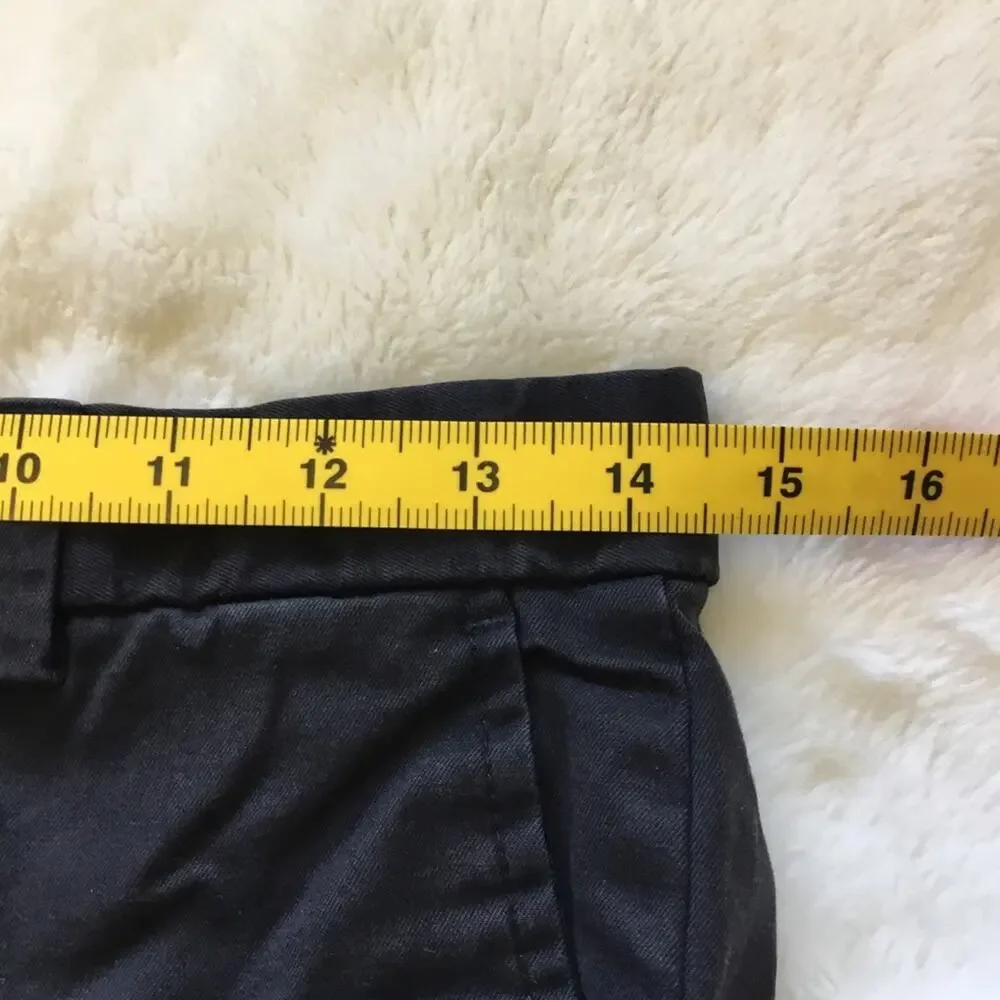 Banana Republic Black Men's Flat Front Aiden Strength Chinos